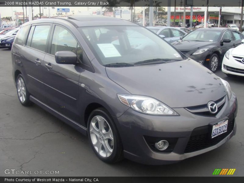 Galaxy Gray / Black 2008 Mazda MAZDA5 Grand Touring