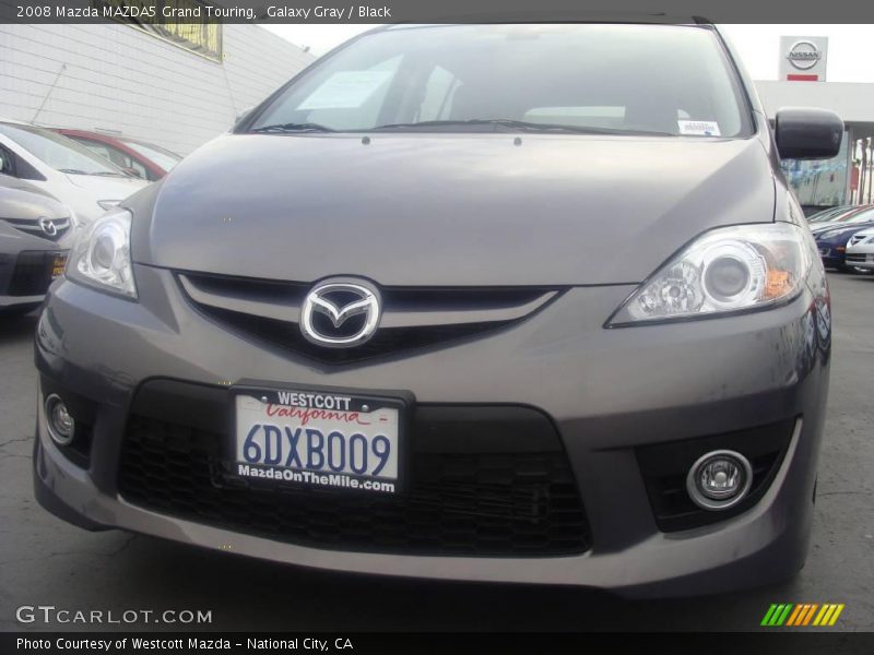 Galaxy Gray / Black 2008 Mazda MAZDA5 Grand Touring