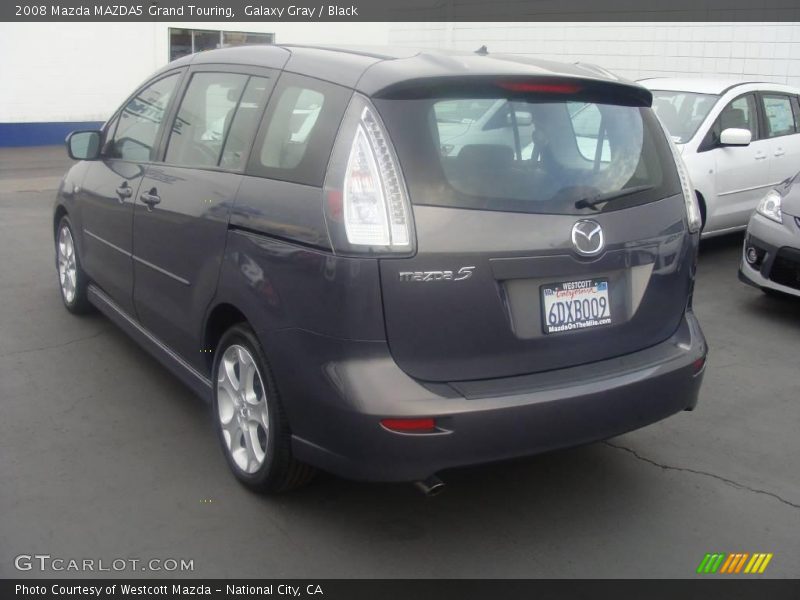Galaxy Gray / Black 2008 Mazda MAZDA5 Grand Touring