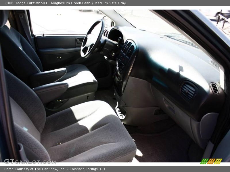 Magnesium Green Pearl / Medium Slate Gray 2006 Dodge Caravan SXT