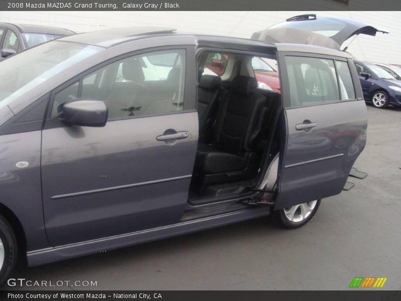 Galaxy Gray / Black 2008 Mazda MAZDA5 Grand Touring