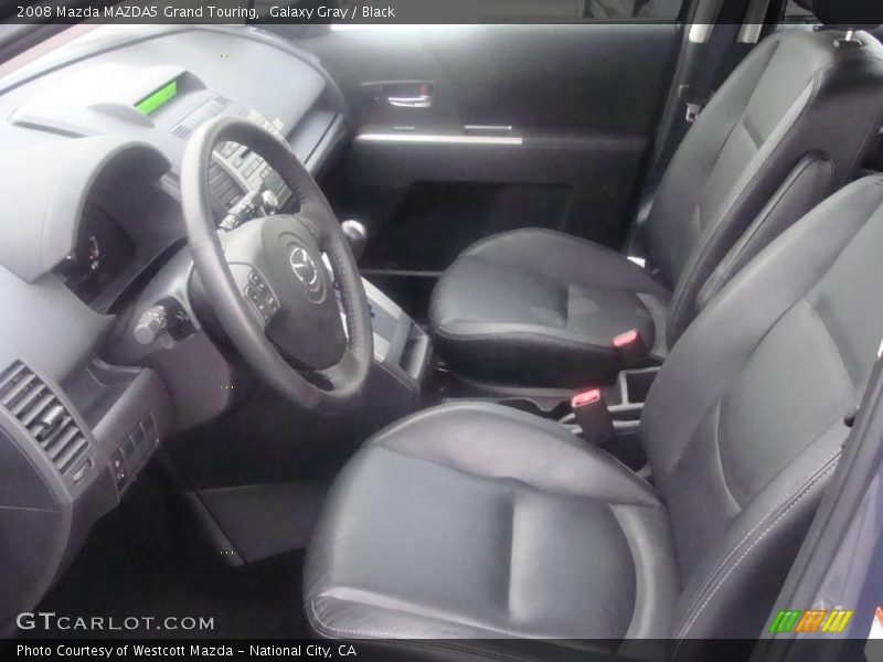 Galaxy Gray / Black 2008 Mazda MAZDA5 Grand Touring