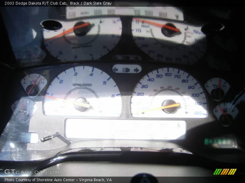 Black / Dark Slate Gray 2003 Dodge Dakota R/T Club Cab