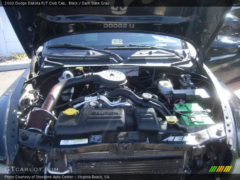 Black / Dark Slate Gray 2003 Dodge Dakota R/T Club Cab