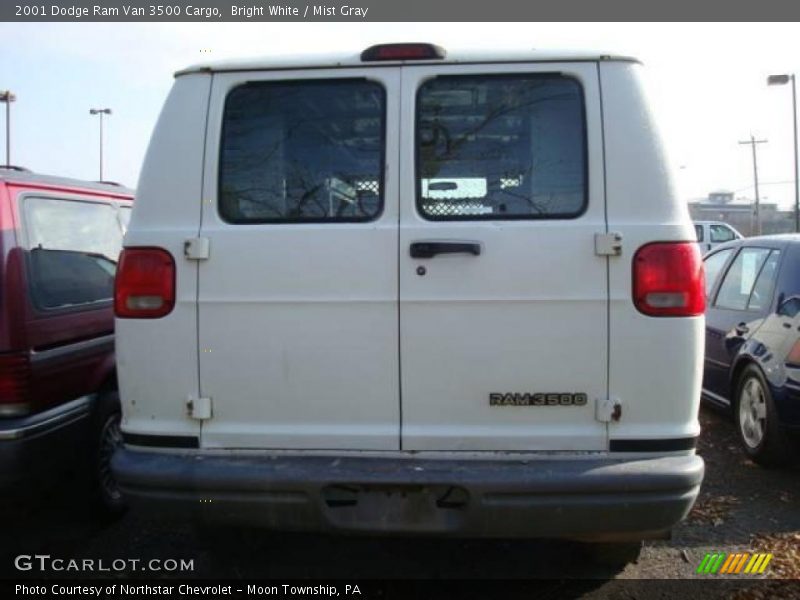 Bright White / Mist Gray 2001 Dodge Ram Van 3500 Cargo