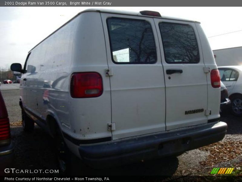 Bright White / Mist Gray 2001 Dodge Ram Van 3500 Cargo