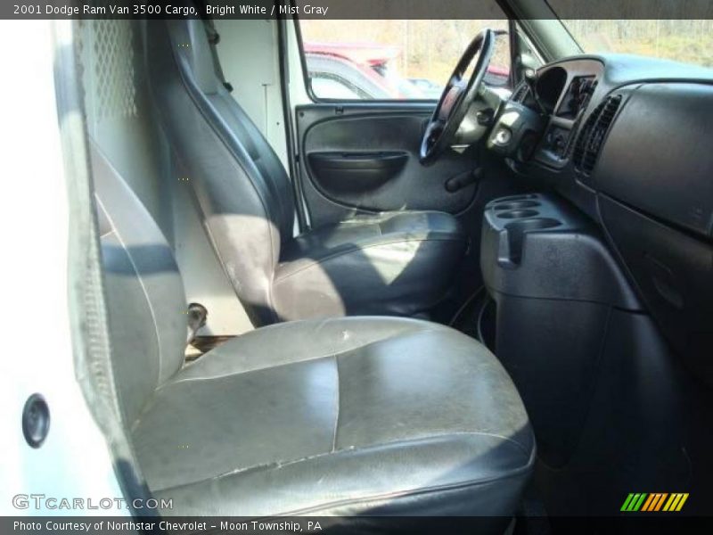 Bright White / Mist Gray 2001 Dodge Ram Van 3500 Cargo