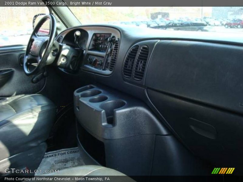 Bright White / Mist Gray 2001 Dodge Ram Van 3500 Cargo