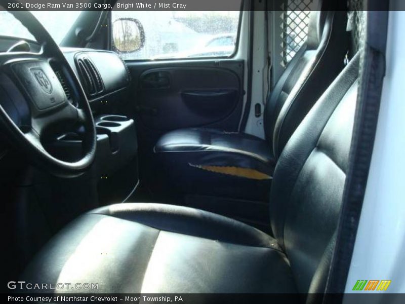 Bright White / Mist Gray 2001 Dodge Ram Van 3500 Cargo