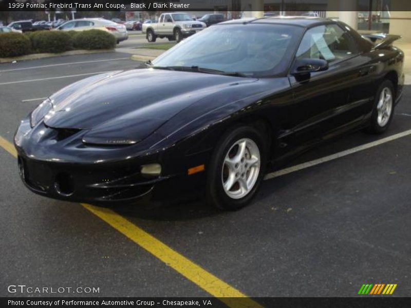 Black / Dark Pewter 1999 Pontiac Firebird Trans Am Coupe