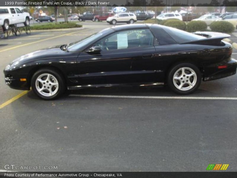 Black / Dark Pewter 1999 Pontiac Firebird Trans Am Coupe