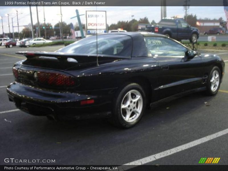 Black / Dark Pewter 1999 Pontiac Firebird Trans Am Coupe