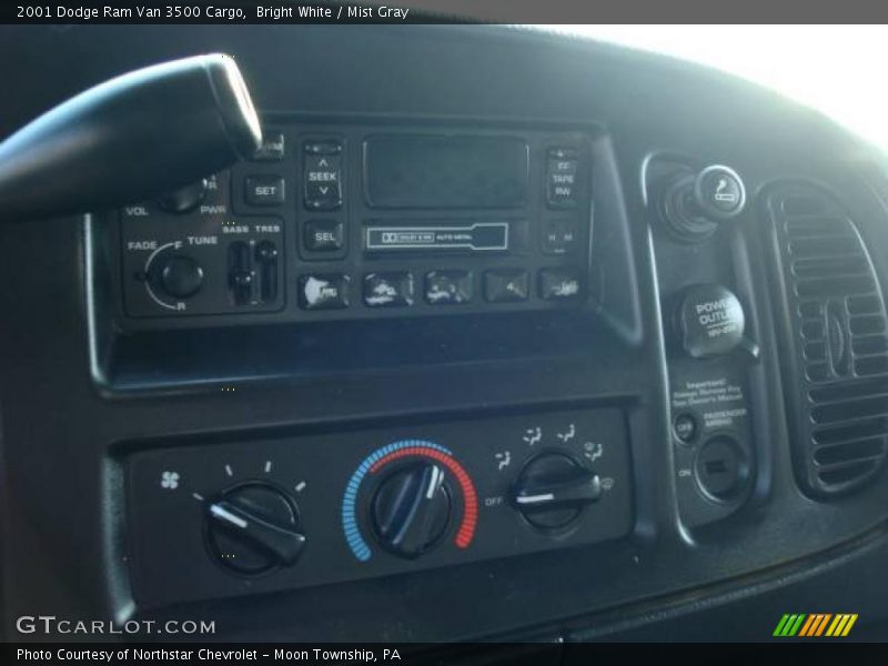 Bright White / Mist Gray 2001 Dodge Ram Van 3500 Cargo