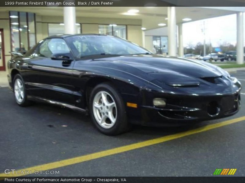 Black / Dark Pewter 1999 Pontiac Firebird Trans Am Coupe