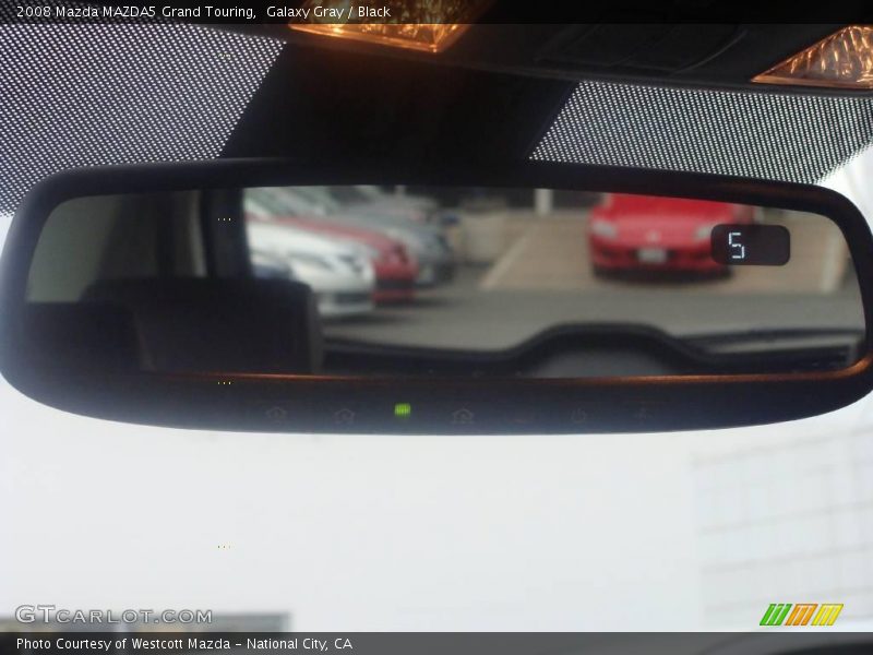 Galaxy Gray / Black 2008 Mazda MAZDA5 Grand Touring