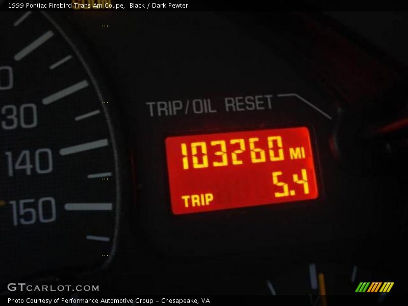 Black / Dark Pewter 1999 Pontiac Firebird Trans Am Coupe