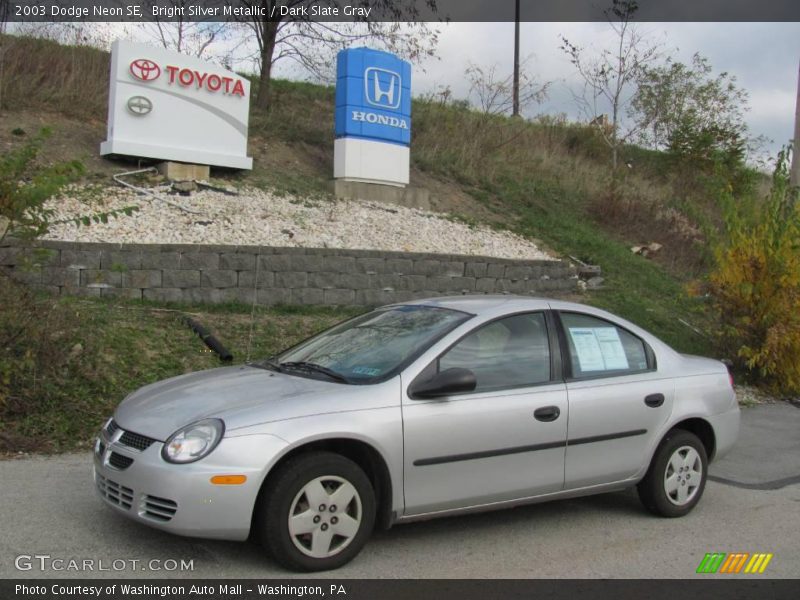 Bright Silver Metallic / Dark Slate Gray 2003 Dodge Neon SE