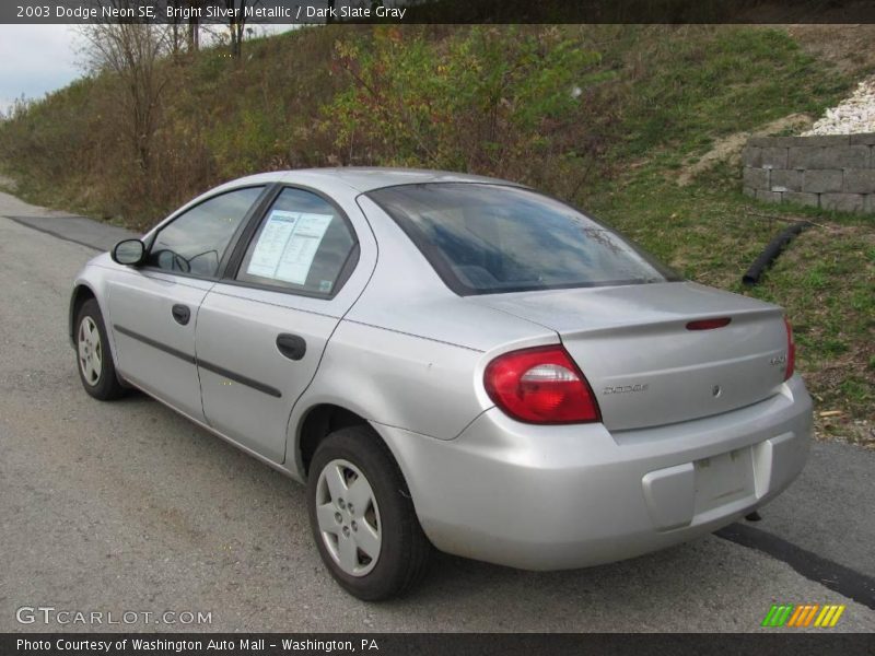 Bright Silver Metallic / Dark Slate Gray 2003 Dodge Neon SE