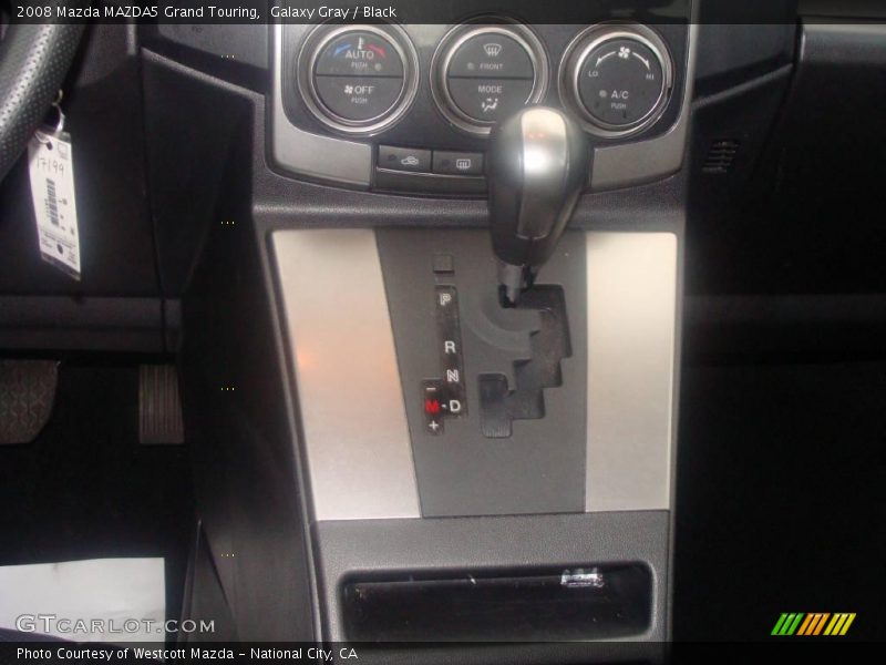 Galaxy Gray / Black 2008 Mazda MAZDA5 Grand Touring