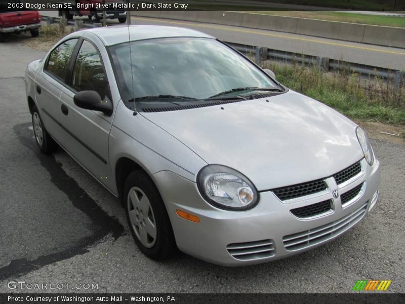 Bright Silver Metallic / Dark Slate Gray 2003 Dodge Neon SE