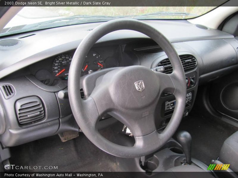 Bright Silver Metallic / Dark Slate Gray 2003 Dodge Neon SE