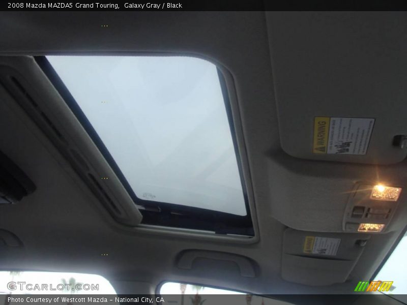 Galaxy Gray / Black 2008 Mazda MAZDA5 Grand Touring