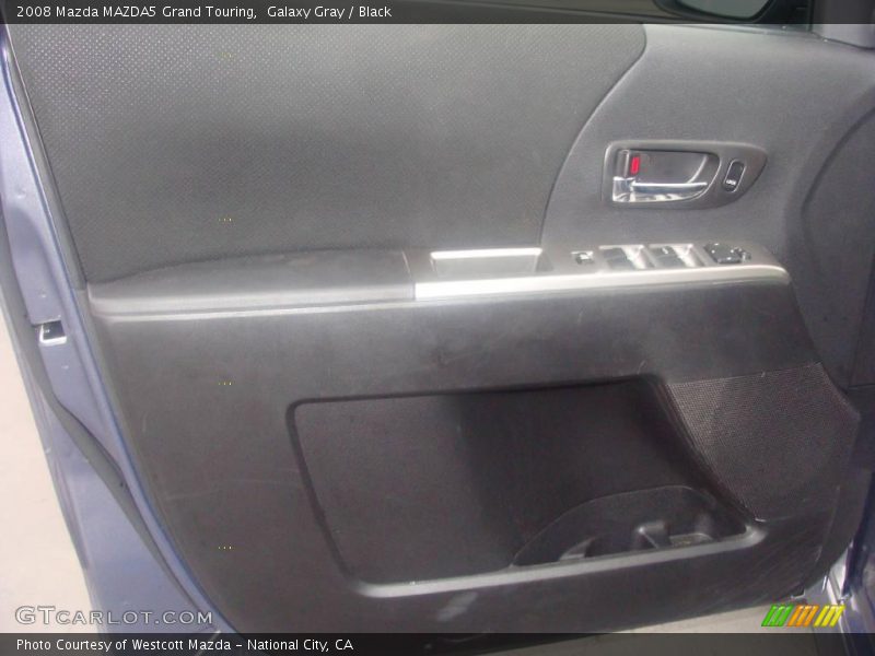 Galaxy Gray / Black 2008 Mazda MAZDA5 Grand Touring