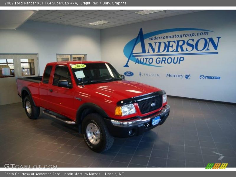 Bright Red / Dark Graphite 2002 Ford Ranger XLT FX4 SuperCab 4x4