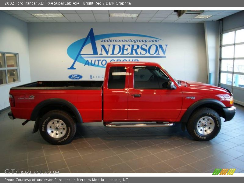 Bright Red / Dark Graphite 2002 Ford Ranger XLT FX4 SuperCab 4x4