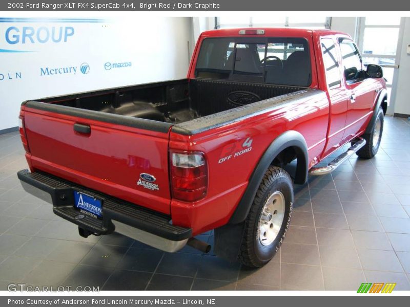 Bright Red / Dark Graphite 2002 Ford Ranger XLT FX4 SuperCab 4x4