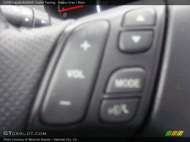 Galaxy Gray / Black 2008 Mazda MAZDA5 Grand Touring