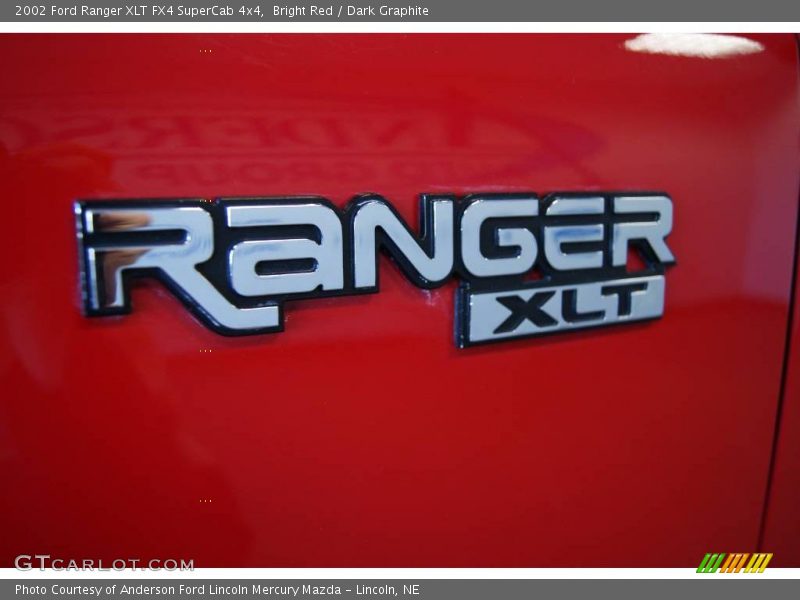 Bright Red / Dark Graphite 2002 Ford Ranger XLT FX4 SuperCab 4x4
