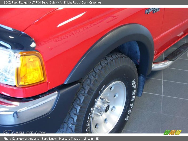 Bright Red / Dark Graphite 2002 Ford Ranger XLT FX4 SuperCab 4x4
