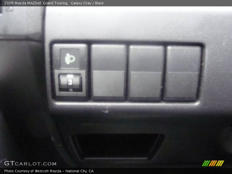 Galaxy Gray / Black 2008 Mazda MAZDA5 Grand Touring