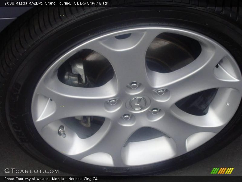 Galaxy Gray / Black 2008 Mazda MAZDA5 Grand Touring