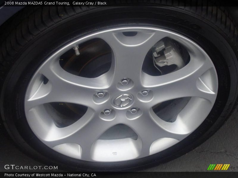 Galaxy Gray / Black 2008 Mazda MAZDA5 Grand Touring
