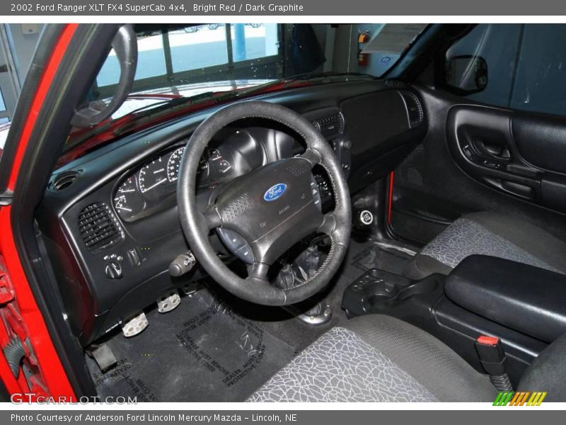 Bright Red / Dark Graphite 2002 Ford Ranger XLT FX4 SuperCab 4x4
