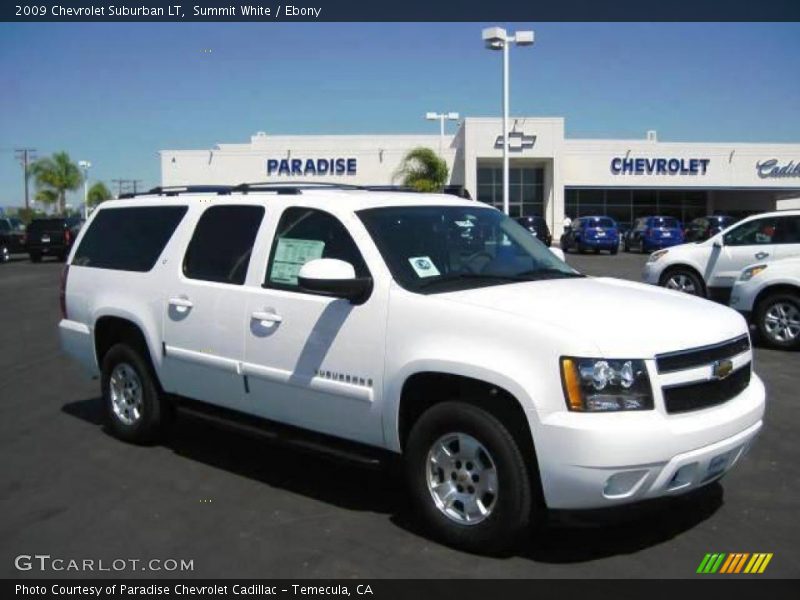 Summit White / Ebony 2009 Chevrolet Suburban LT