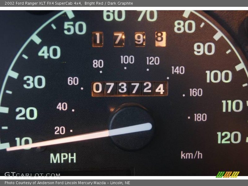 Bright Red / Dark Graphite 2002 Ford Ranger XLT FX4 SuperCab 4x4