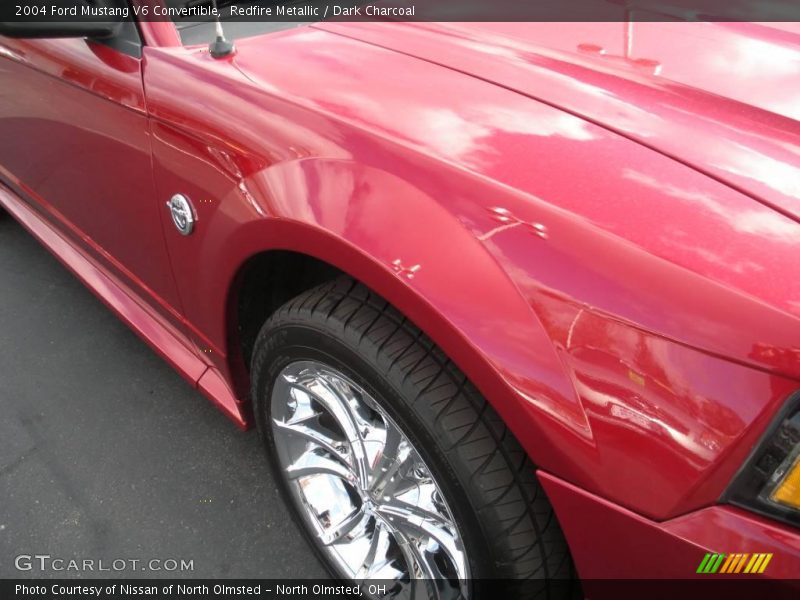 Redfire Metallic / Dark Charcoal 2004 Ford Mustang V6 Convertible