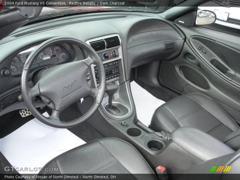 Redfire Metallic / Dark Charcoal 2004 Ford Mustang V6 Convertible