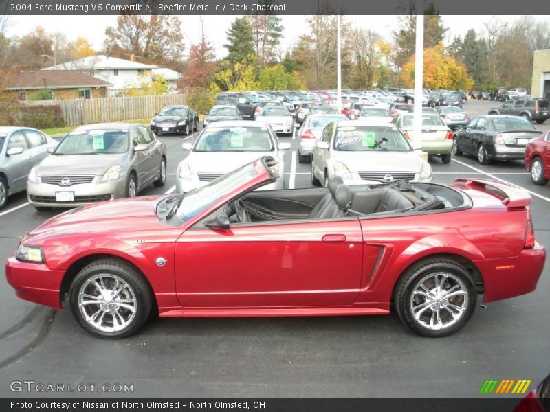 Redfire Metallic / Dark Charcoal 2004 Ford Mustang V6 Convertible
