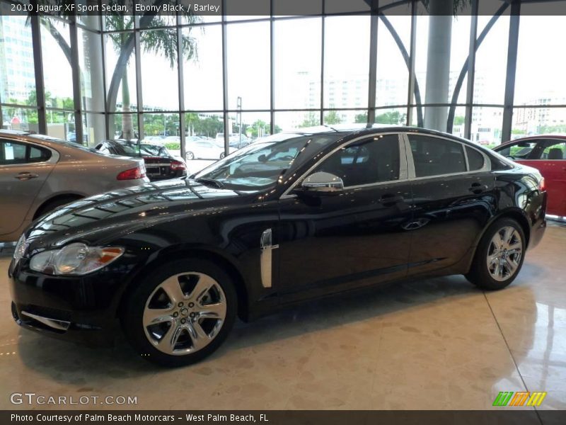 Ebony Black / Barley 2010 Jaguar XF Sport Sedan