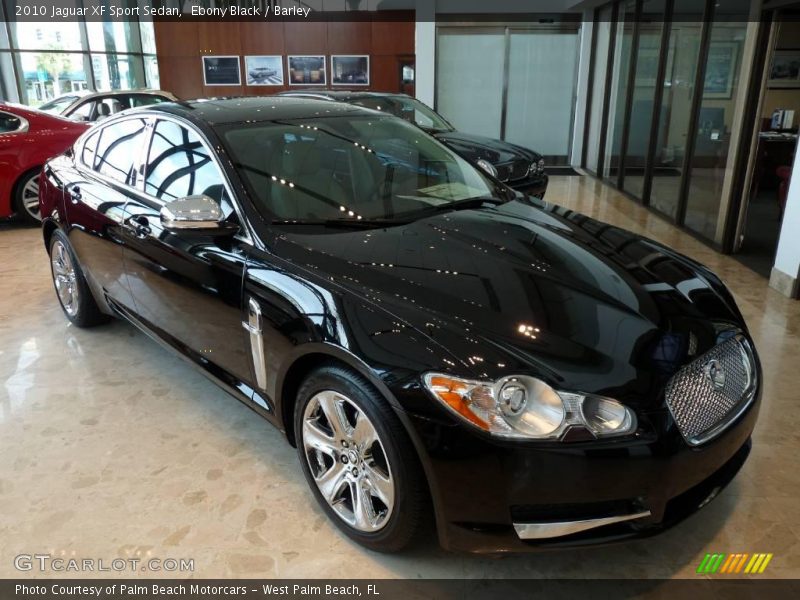 Ebony Black / Barley 2010 Jaguar XF Sport Sedan