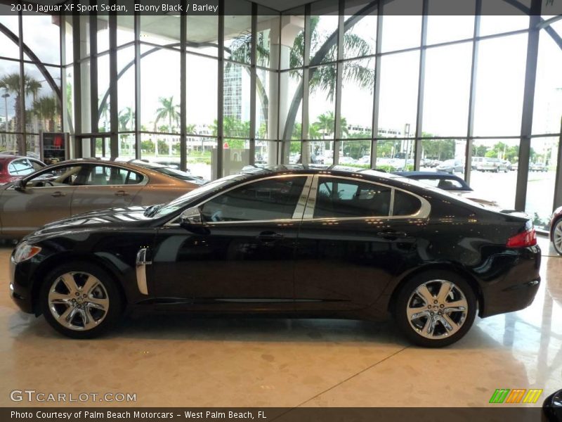 Ebony Black / Barley 2010 Jaguar XF Sport Sedan