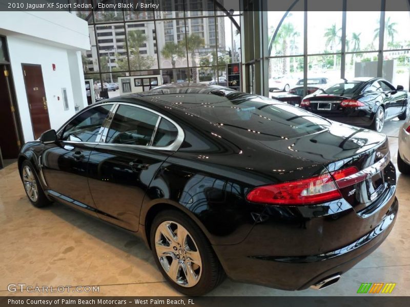 Ebony Black / Barley 2010 Jaguar XF Sport Sedan