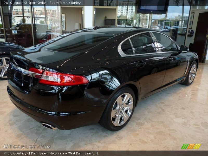 Ebony Black / Barley 2010 Jaguar XF Sport Sedan