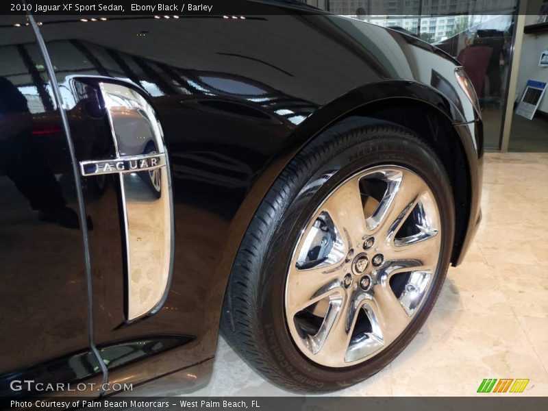 Ebony Black / Barley 2010 Jaguar XF Sport Sedan