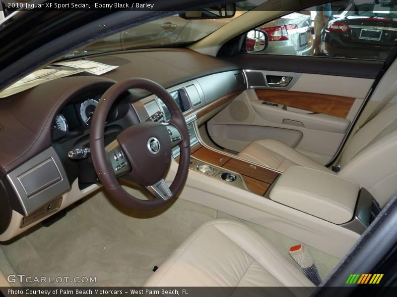 Ebony Black / Barley 2010 Jaguar XF Sport Sedan
