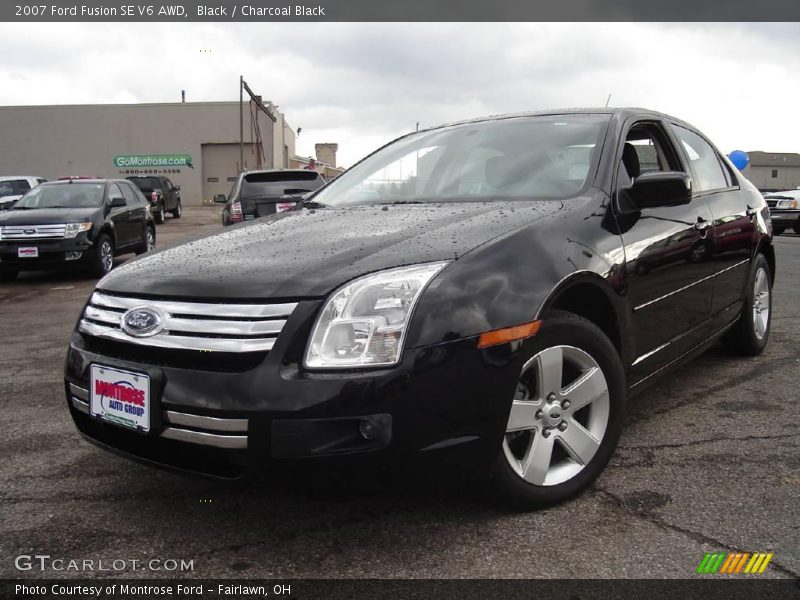 Black / Charcoal Black 2007 Ford Fusion SE V6 AWD